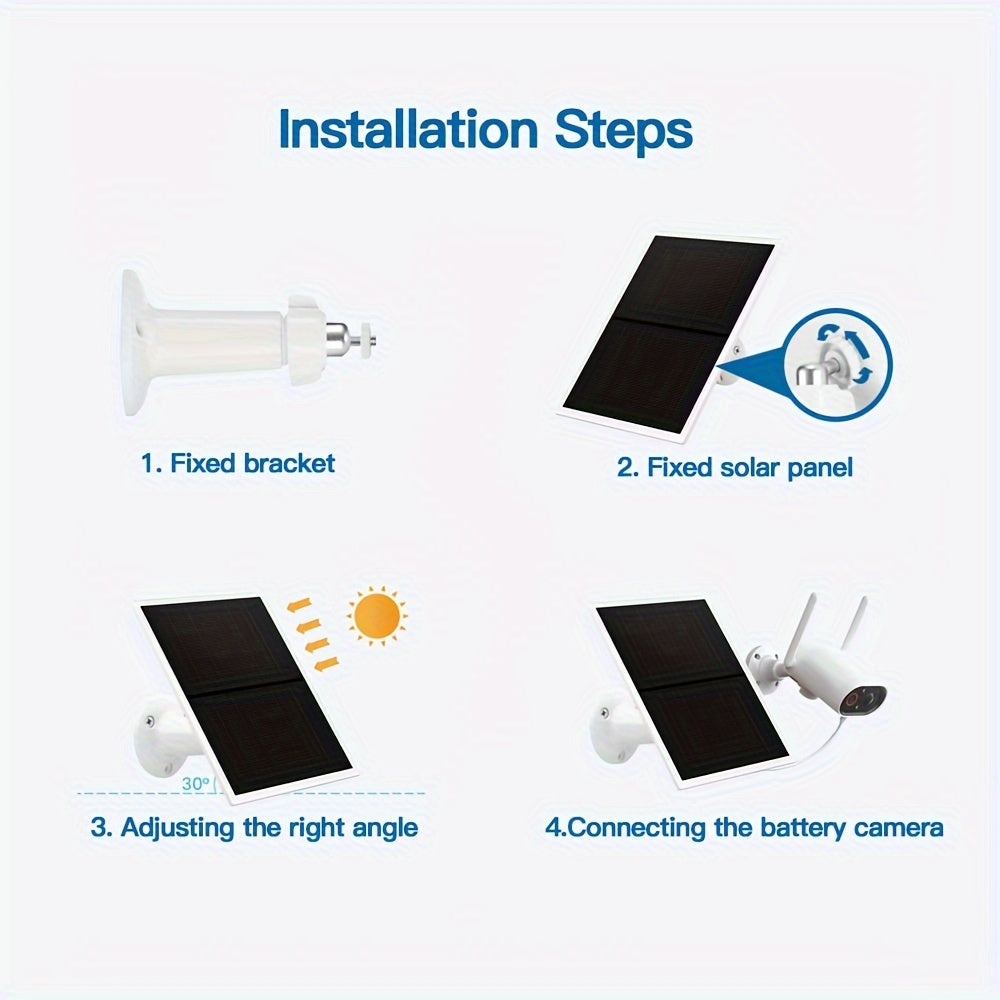 Upgrade Your Security with Our Solar Panel - Wireless Charging - Waterproof - 5V10W Energy Generation