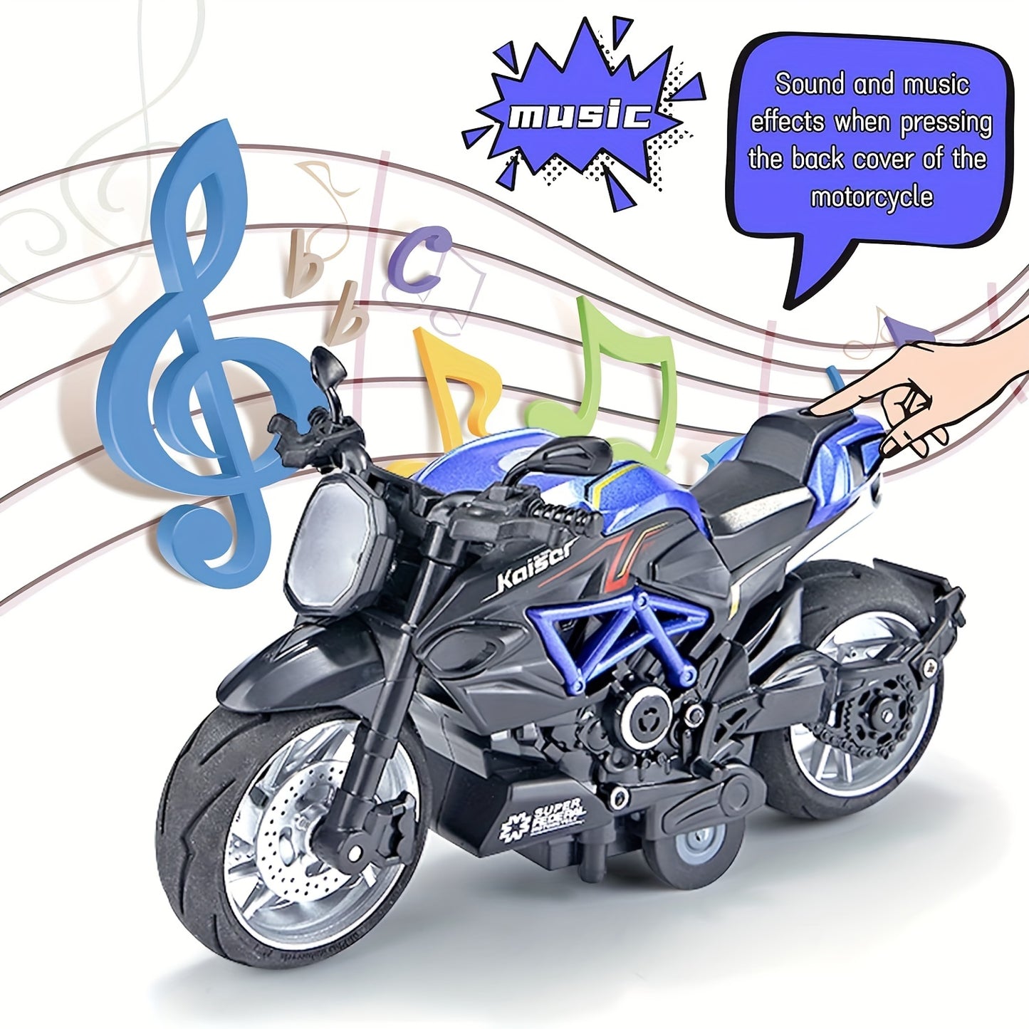 Juguete De Motocicleta De Aleación Fundida A Presión, Motocicleta Extraíble Con Sonidos Y Luces 1:12, Coches De Juguete Para Niños Con Fricción, Juguetes De Motocicleta, Regalo Para Niños O Niñas, Cumpleaños, Navidad