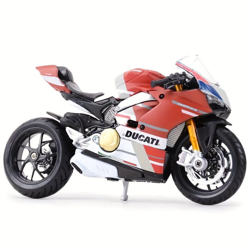 Maisto 1:18 Ducati Panigale V4 S Corse Vehículos estáticos fundidos a presión Pasatiempos coleccionables Modelo de motocicleta Juguetes Navidad, Halloween, regalos de Acción de Gracias