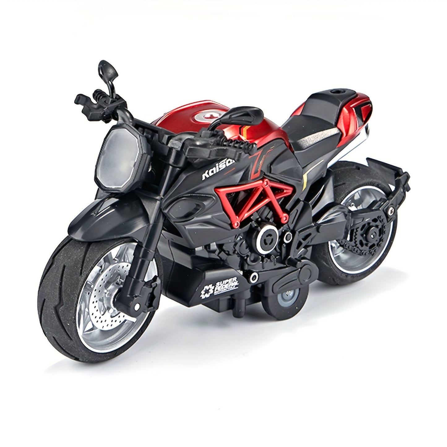 Juguete De Motocicleta De Aleación Fundida A Presión, Motocicleta Extraíble Con Sonidos Y Luces 1:12, Coches De Juguete Para Niños Con Fricción, Juguetes De Motocicleta, Regalo Para Niños O Niñas, Cumpleaños, Navidad