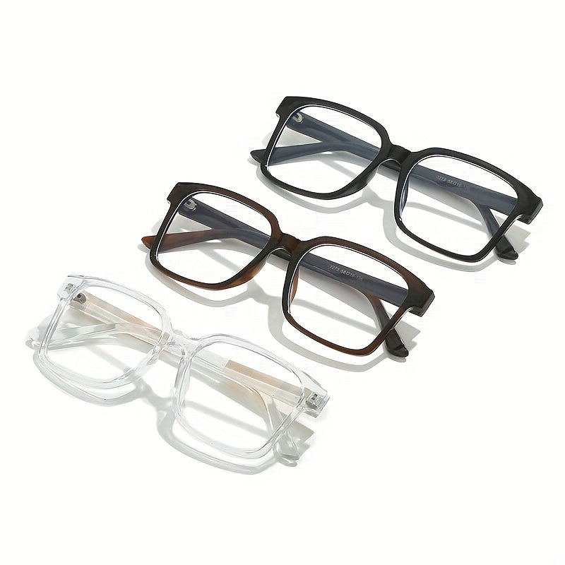 1pza Gafas Cuadradas Clásicas TR90 Para Hombres Y Mujeres