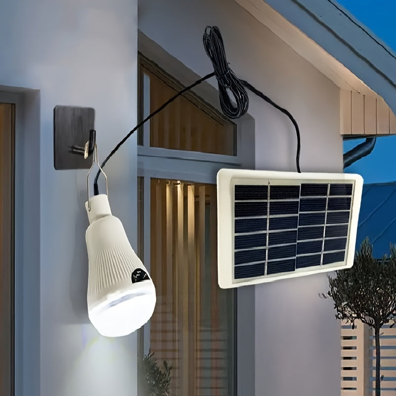 1pc / 2pcs Bombillas LED Solares, Linterna Recargable Colgante Portátil Para Exteriores De 20 LED, Para Iluminación De Gallinero En El Mercado Nocturno Para Acampar Al Aire Libre