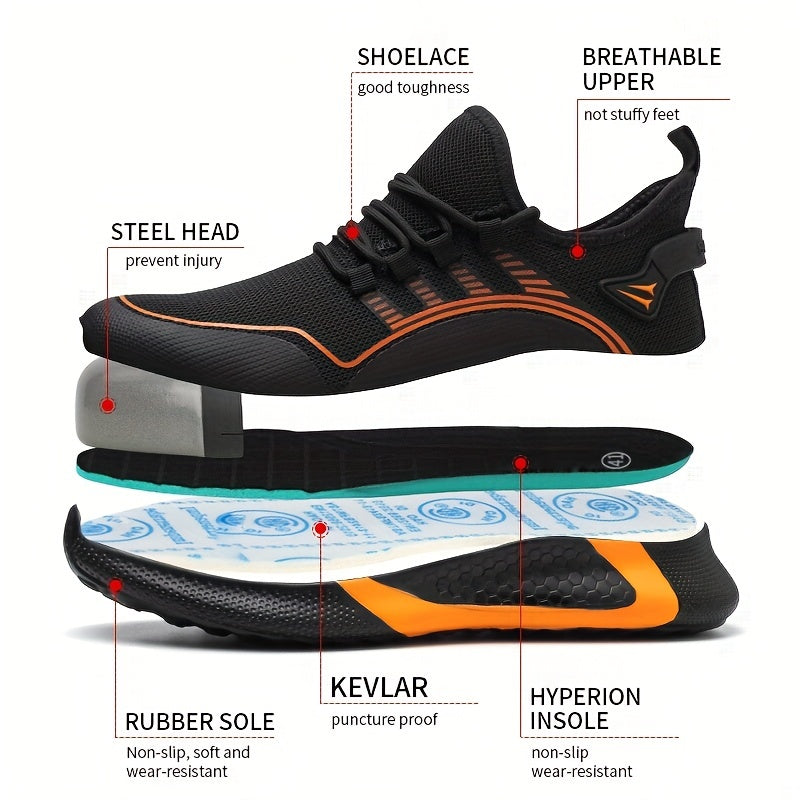 Zapatos de Seguridad Hombre | Punta Acero Kevlar | Ligeros y Transpirables | Anti Pinchazos | AnbaLi Safety