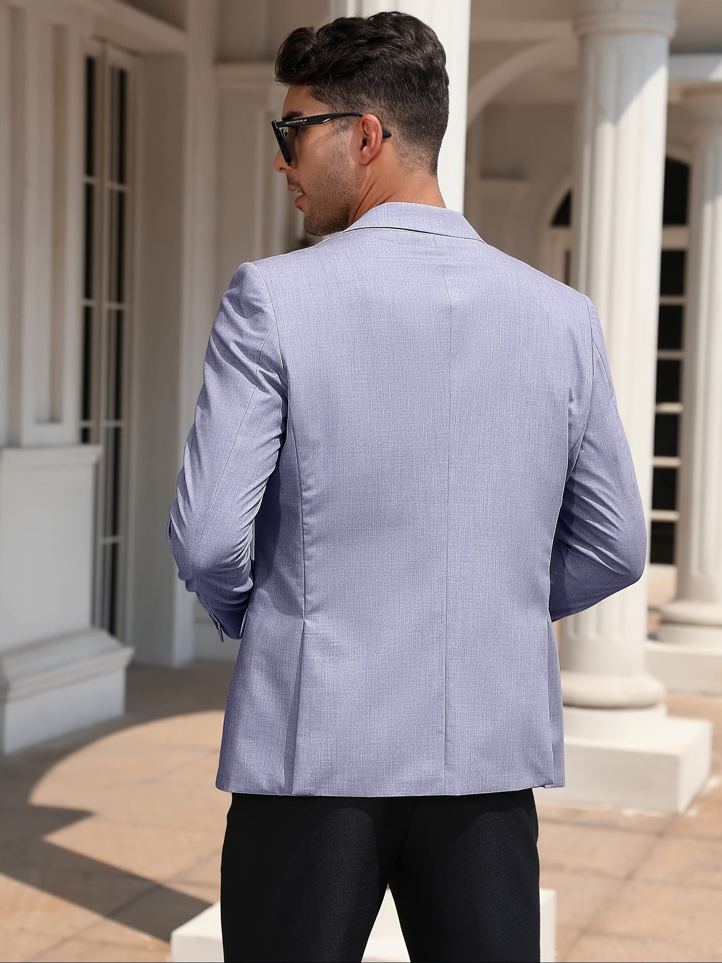 Chaqueta deportiva casual de hombre, ligera y elegante, con dos botones para negocios