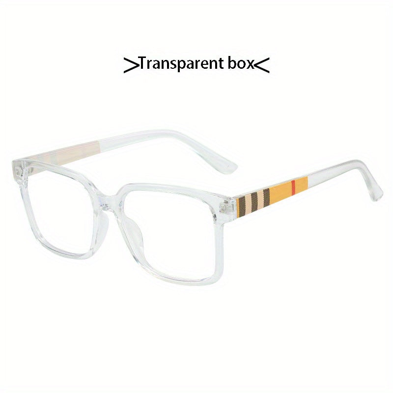 1pza Gafas Cuadradas Clásicas TR90 Para Hombres Y Mujeres