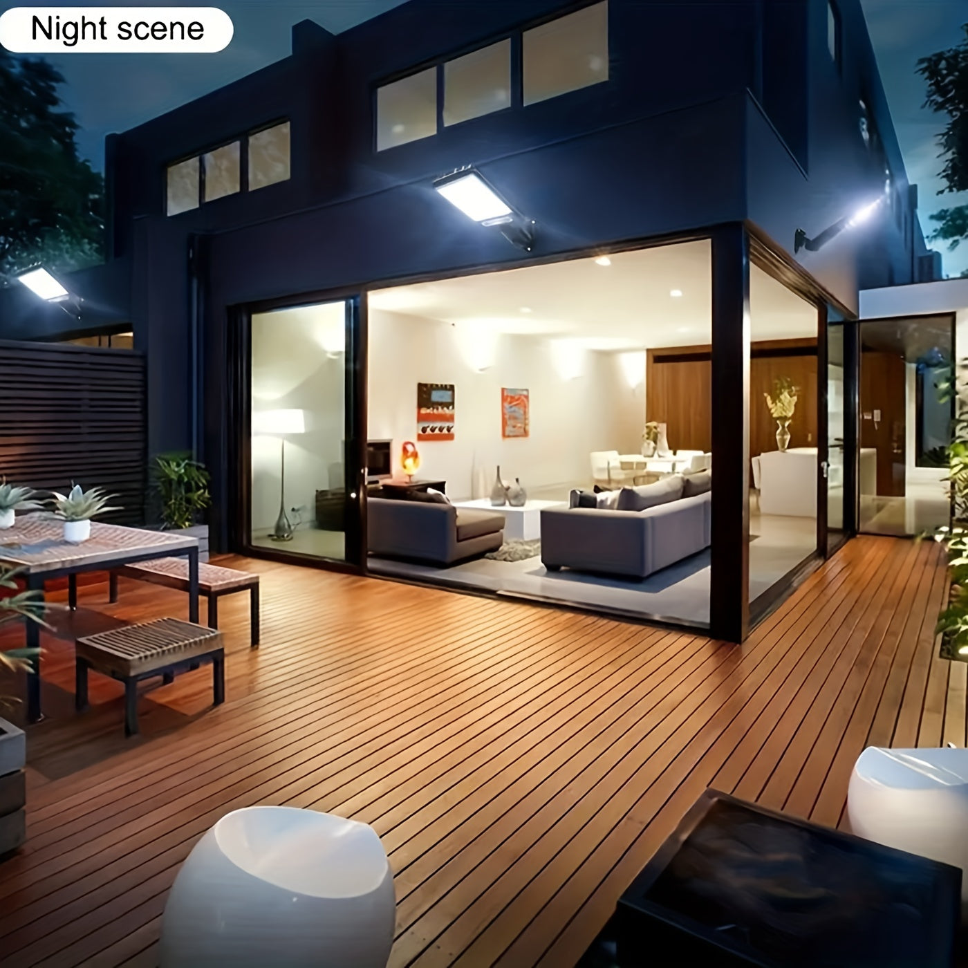 Farola Solar Para Exteriores, Luz De Jardín Con Sensor Humano, Luz De Pared LED Con Control Remoto, Luz De Jardín Impermeable