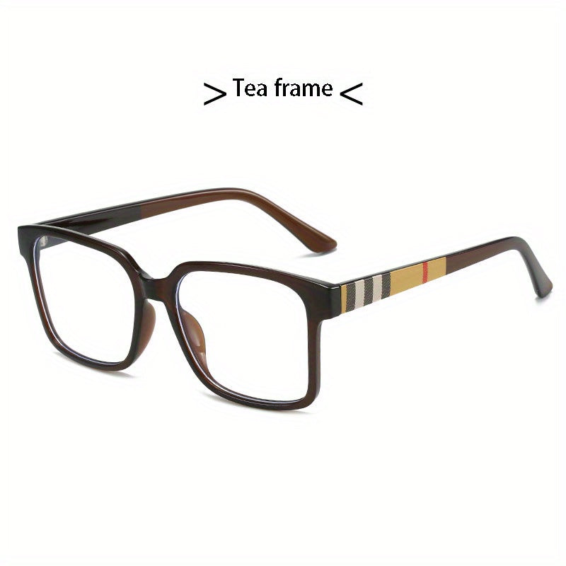 1pza Gafas Cuadradas Clásicas TR90 Para Hombres Y Mujeres