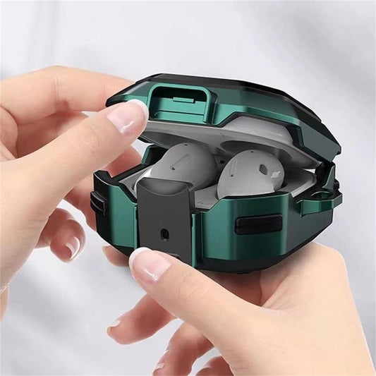 【con Bloqueo Seguro】Funda De Lujo Para Earpods Para Samsung Galaxy Buds Pro Con Llavero Para Galaxy Buds Live 2 Pro Capa Coque Cover