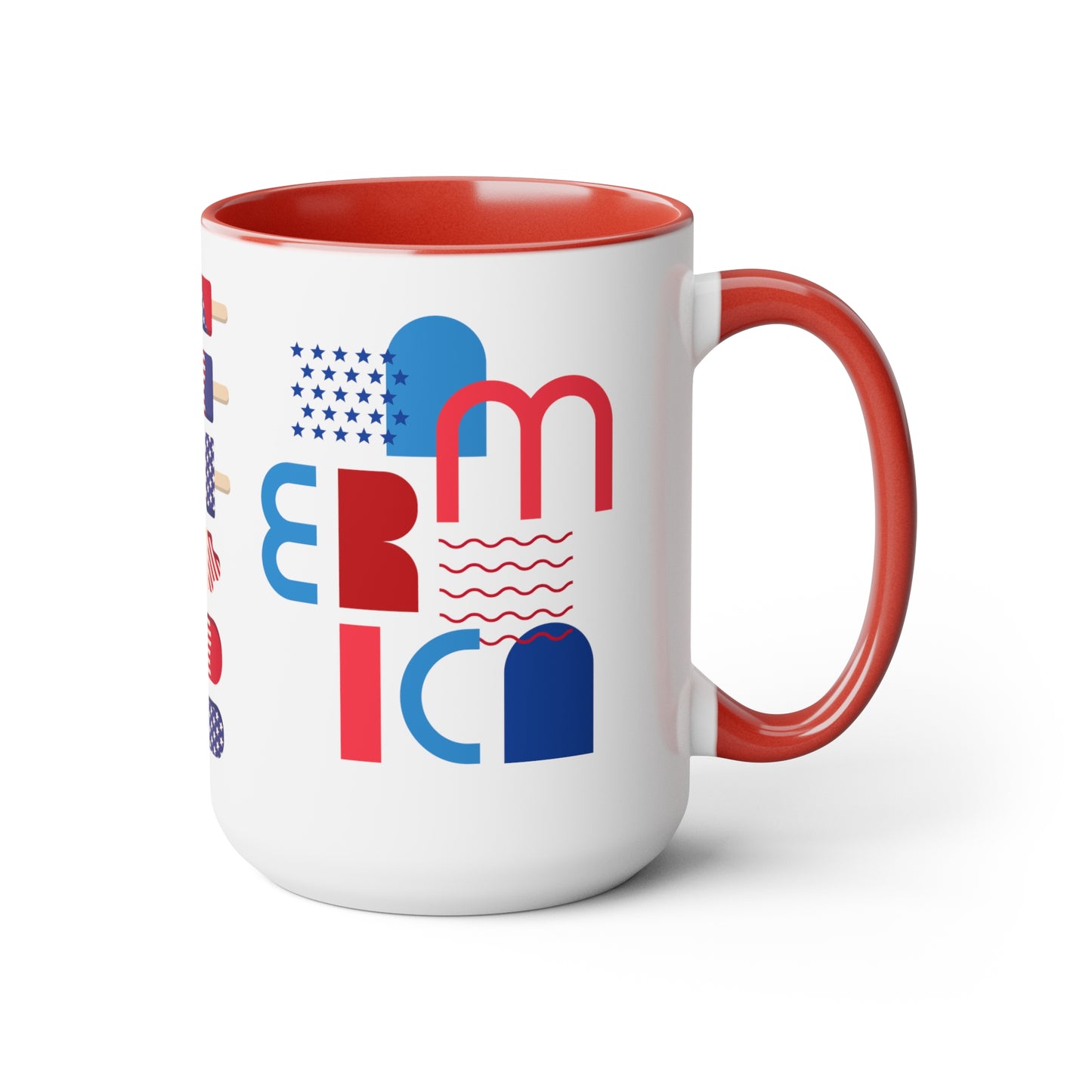 Tazas de café de dos tonos, 15 oz