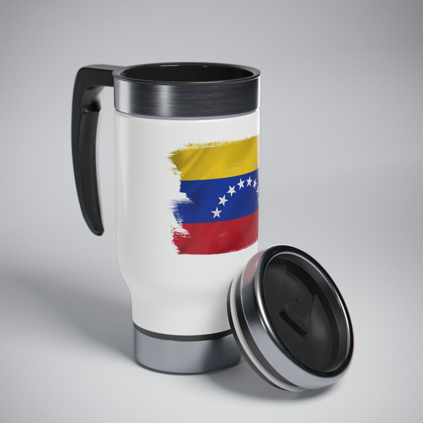 Stainless Steel Travel Mug with Handle, 14oz