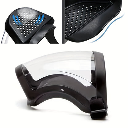 Ultimate Full Face Shield - Protect, Breathe & See Clearly - Adjustable & Durable