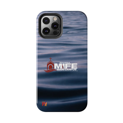 Tough Phone Case — MFE Main Campus Navy Wave Protective Cover