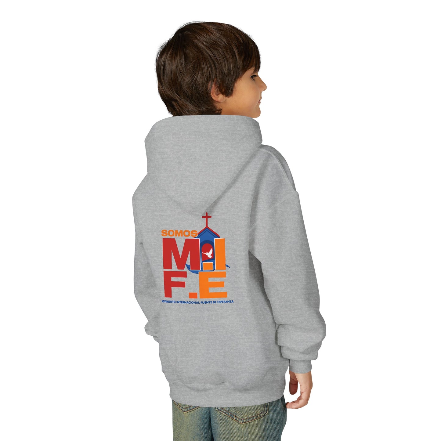 Youth Faith Hoodie — "Jesus Te Ama" / Somos Mi Fe Church Sweatshirt