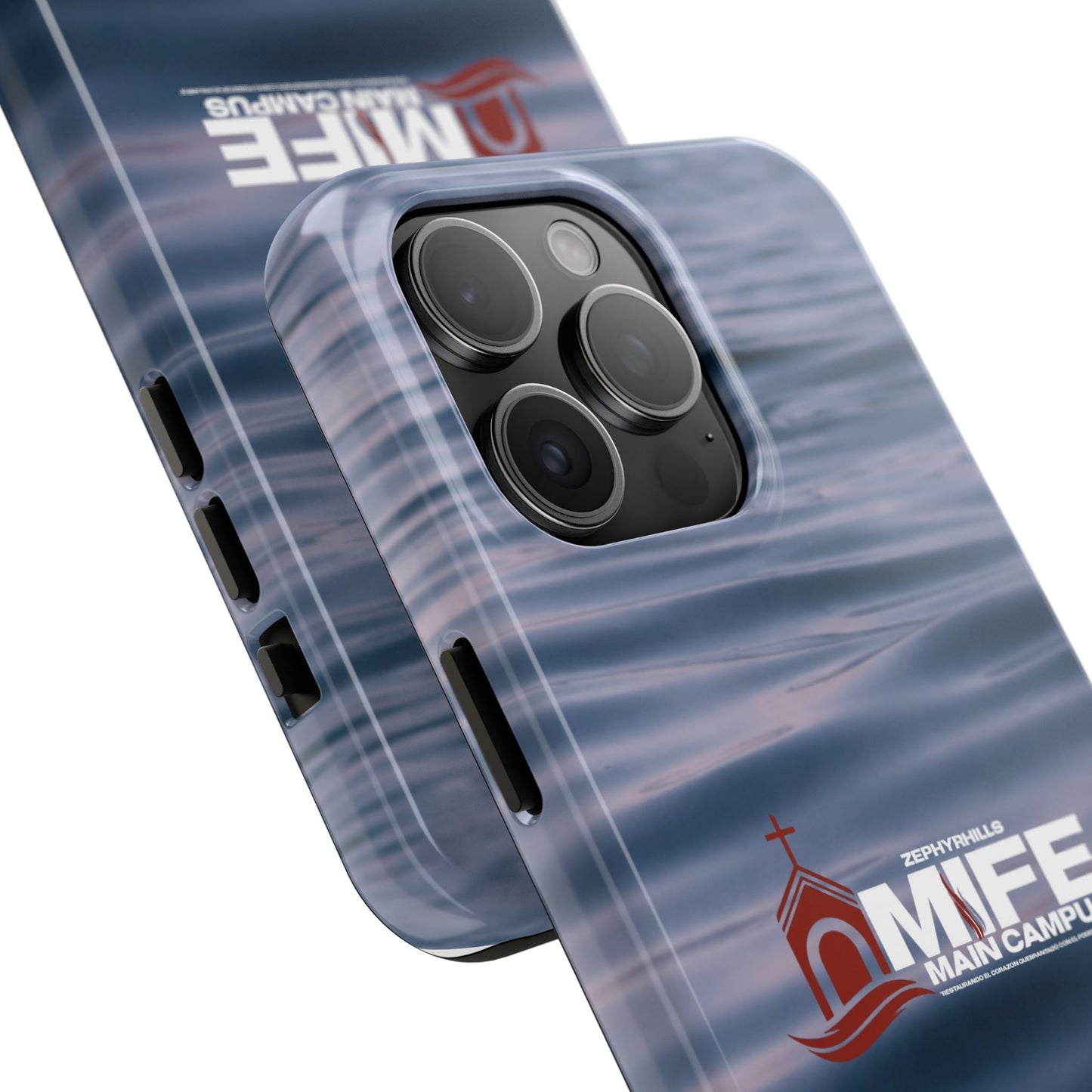 Tough Phone Case — MFE Main Campus Navy Wave Protective Cover