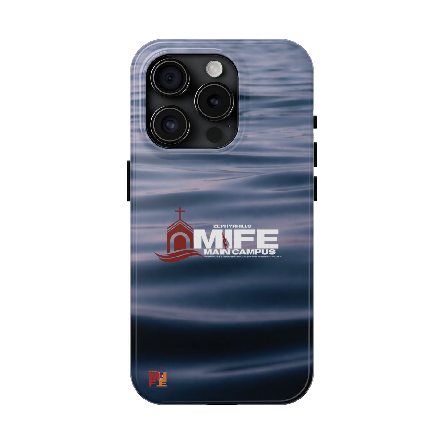 Tough Phone Case — MFE Main Campus Navy Wave Protective Cover
