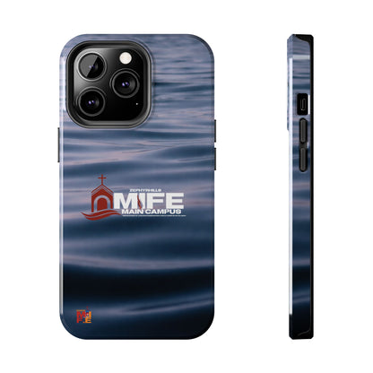 Tough Phone Case — MFE Main Campus Navy Wave Protective Cover