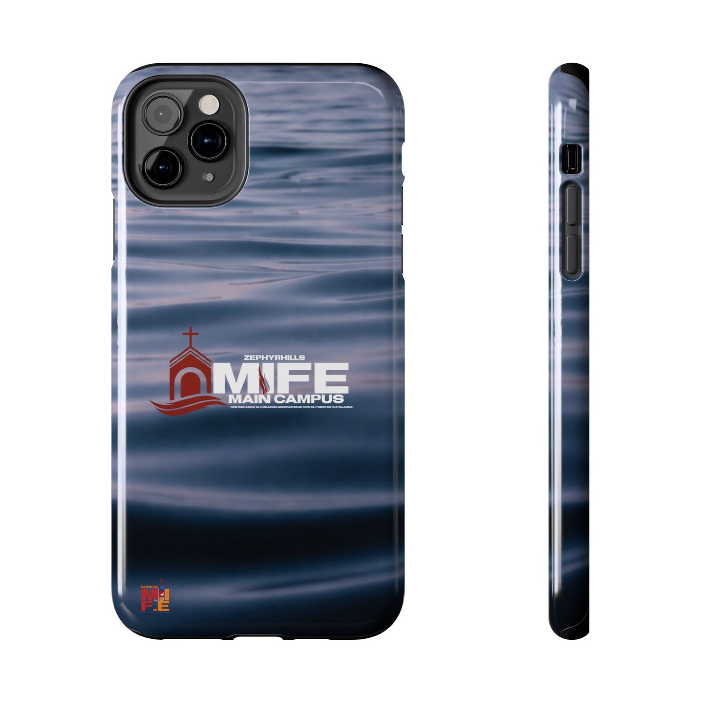 Tough Phone Case — MFE Main Campus Navy Wave Protective Cover