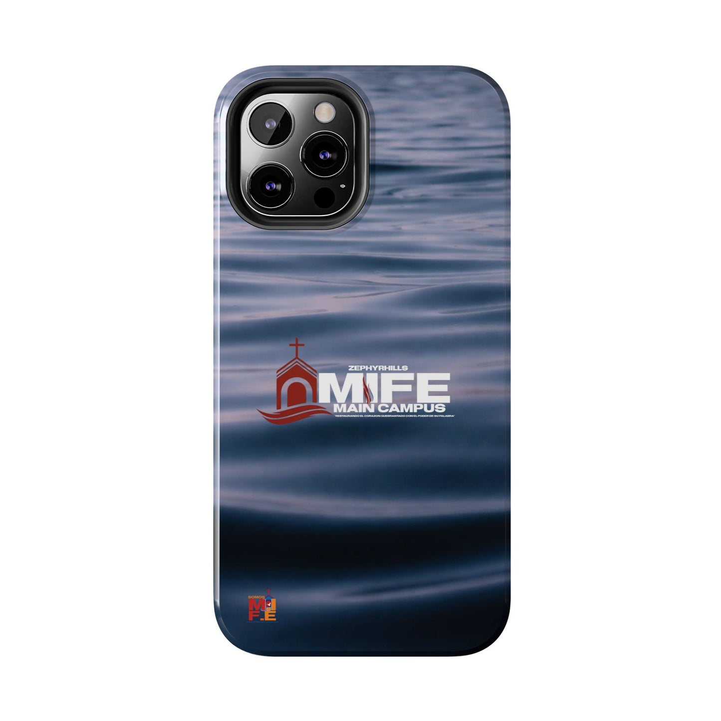 Tough Phone Case — MFE Main Campus Navy Wave Protective Cover