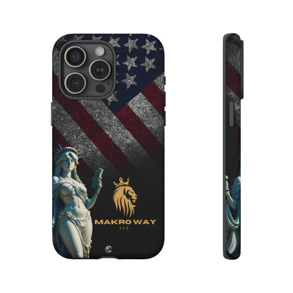Patriotic Phone Case - Tough Cases, Custom Phone Covers, Unique Gifts, American Flag Design, Gift for Men and Women, Protective Case