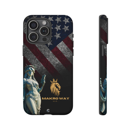 Patriotic Phone Case - Tough Cases, Custom Phone Covers, Unique Gifts, American Flag Design, Gift for Men and Women, Protective Case