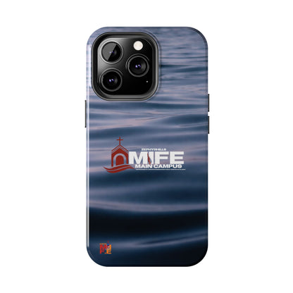 Tough Phone Case — MFE Main Campus Navy Wave Protective Cover