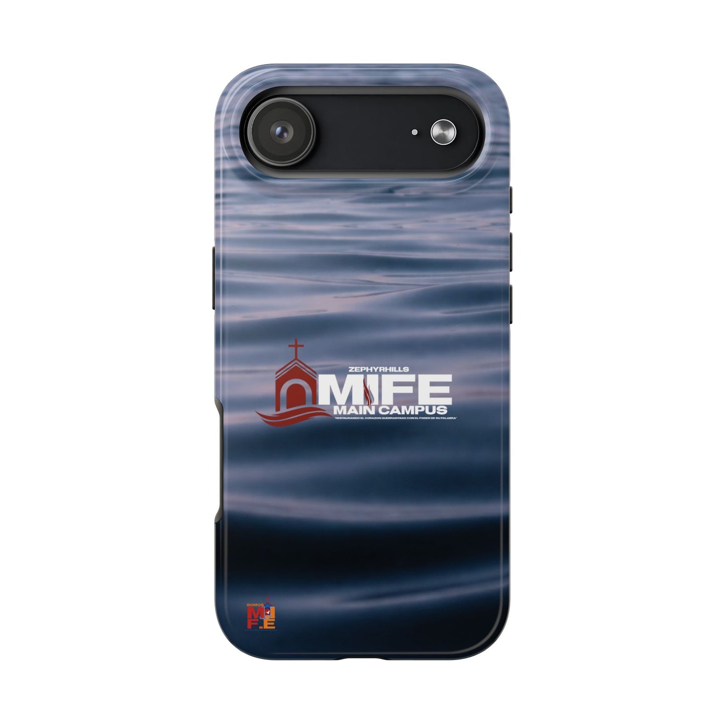 Tough Phone Case — MFE Main Campus Navy Wave Protective Cover