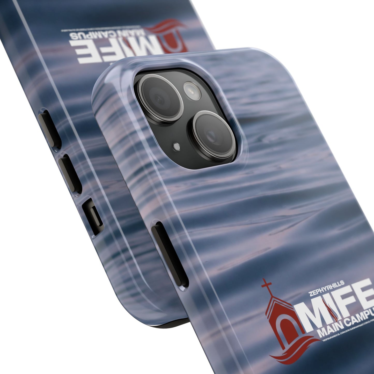 Tough Phone Case — MFE Main Campus Navy Wave Protective Cover