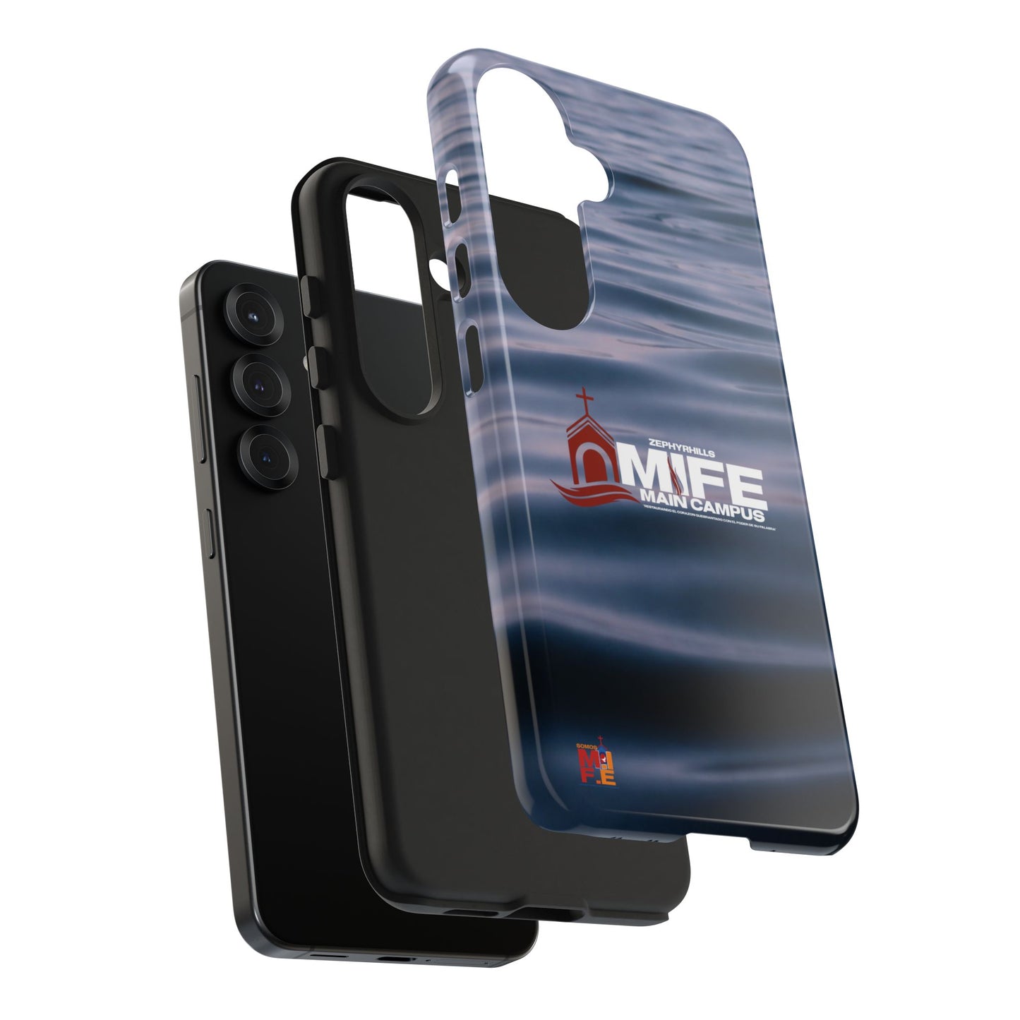 Tough Phone Case — MFE Main Campus Navy Wave Protective Cover