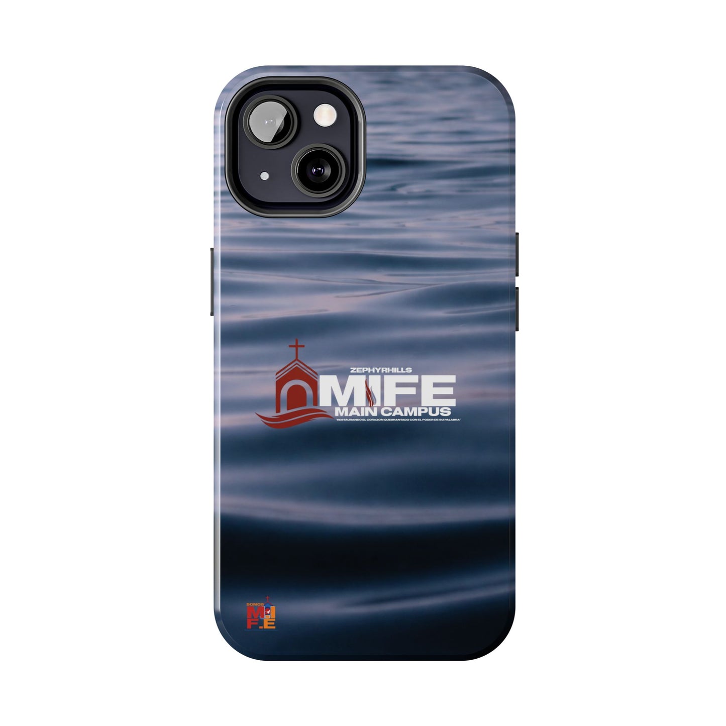 Tough Phone Case — MFE Main Campus Navy Wave Protective Cover