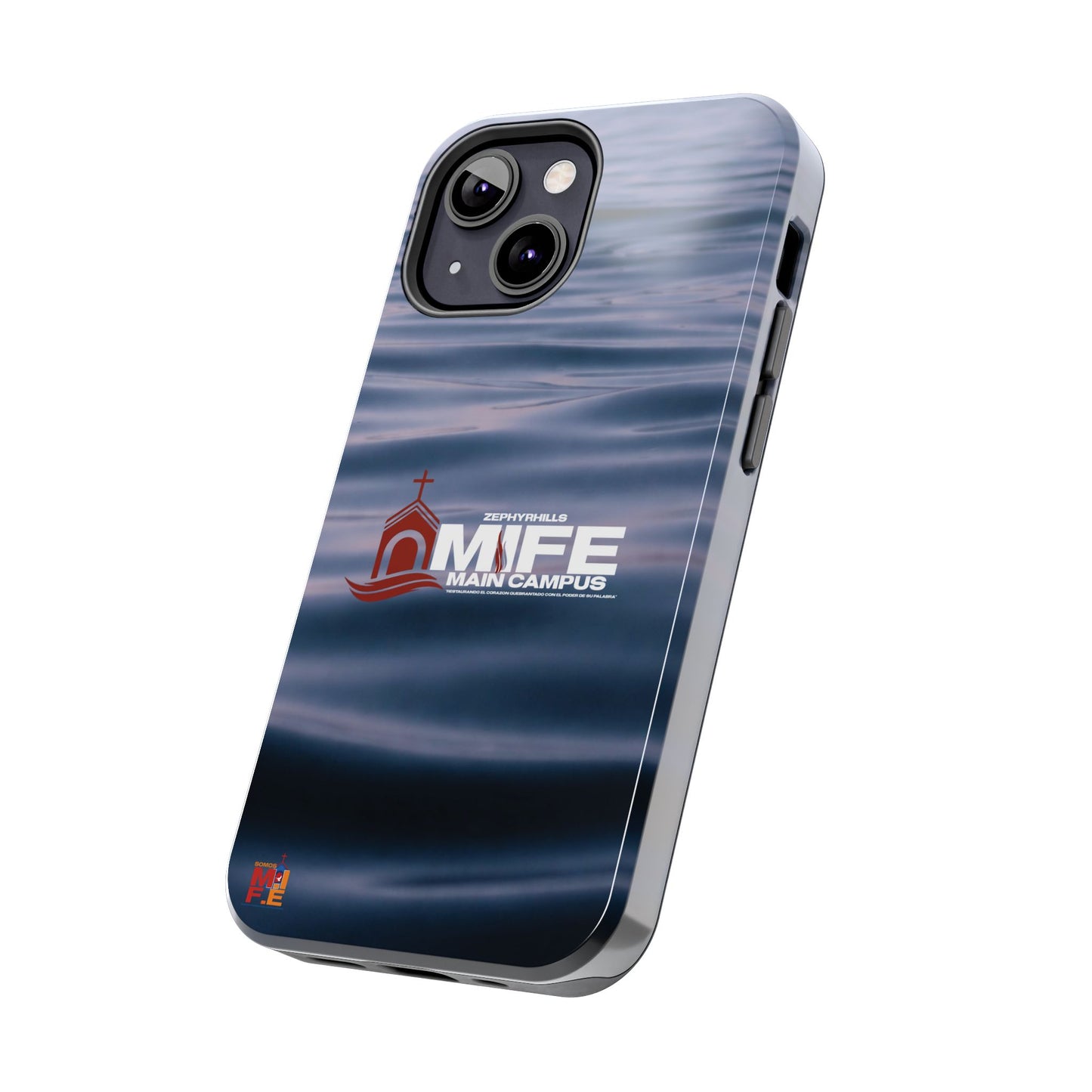 Tough Phone Case — MFE Main Campus Navy Wave Protective Cover