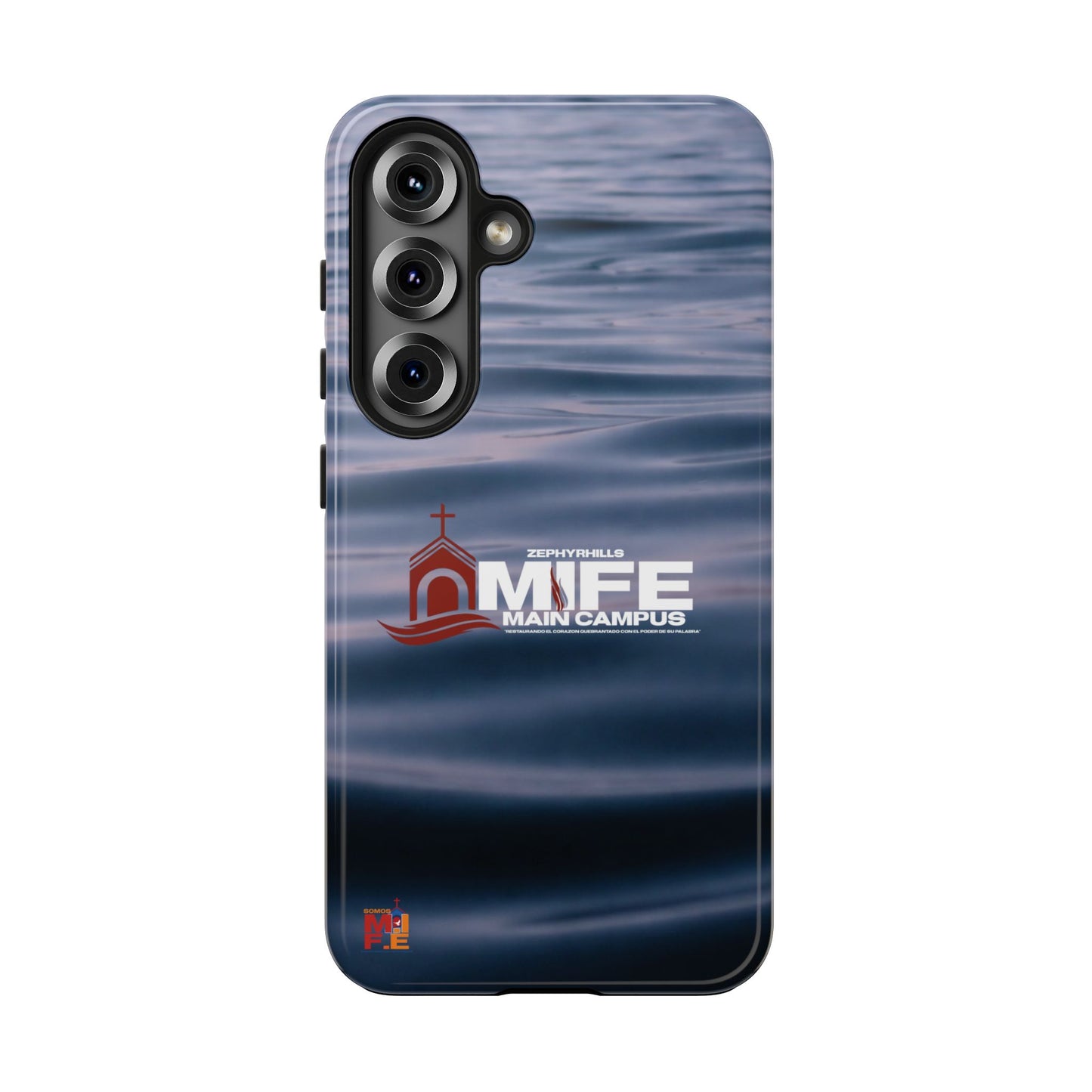 Tough Phone Case — MFE Main Campus Navy Wave Protective Cover