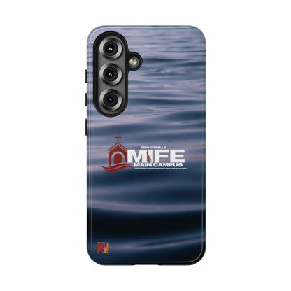 Tough Phone Case — MFE Main Campus Navy Wave Protective Cover