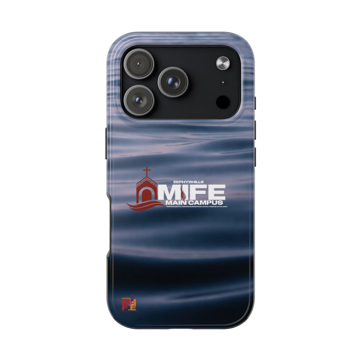 Tough Phone Case — MFE Main Campus Navy Wave Protective Cover