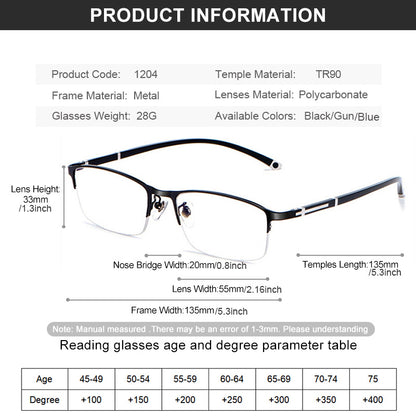 1pc Gafas Progresivas Multifocales Inteligentes Para Hombres Con Fotoquímica, Gafas Unisex TR90 Para Ordenador Con Zoom Automático