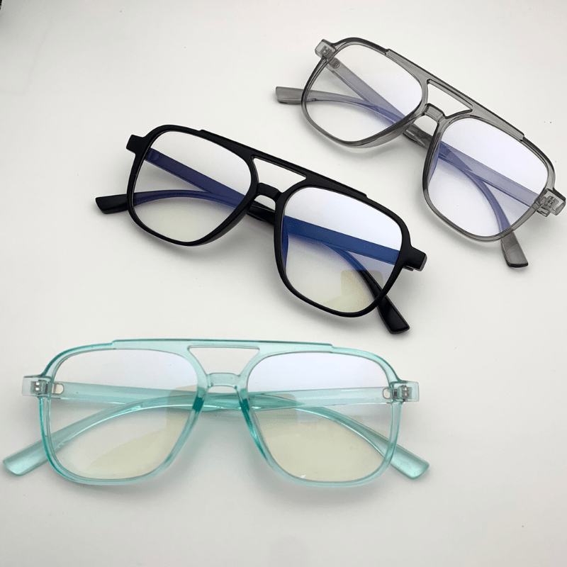 1 Gafas De Bloqueo De Luz Azul Para Hombre, Gafas De Lectura De Ordenador/juegos/TV/teléfonos, Gafas UV Antifatiga Ocular A La Moda