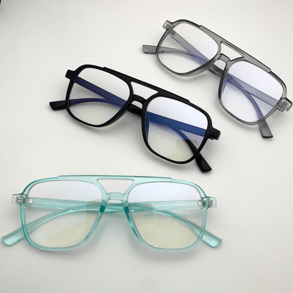 1 Gafas De Bloqueo De Luz Azul Para Hombre, Gafas De Lectura De Ordenador/juegos/TV/teléfonos, Gafas UV Antifatiga Ocular A La Moda