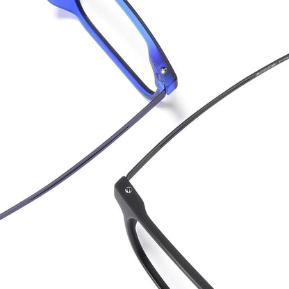 1pc Gafas De Marco Completo De Titanio De Goma Para Hombres, Marco De Gafas Cuadrado Ultraligero TR90