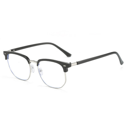 Monturas De Gafas Retro Para Hombre Y Mujer, Lentes Planas Que Cambian De Color Con Luz Anti-azul, A La Moda, 1 Ud.