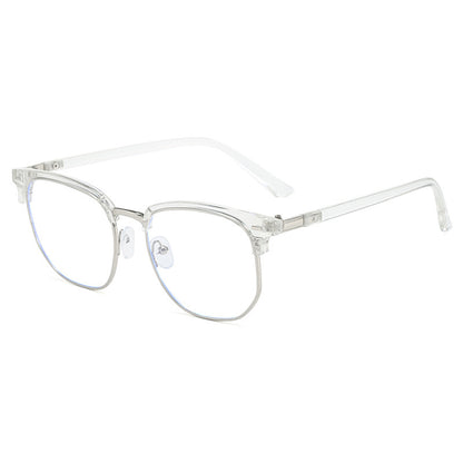 Monturas De Gafas Retro Para Hombre Y Mujer, Lentes Planas Que Cambian De Color Con Luz Anti-azul, A La Moda, 1 Ud.