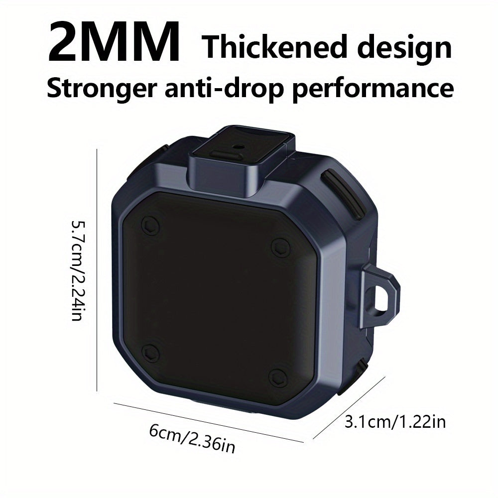 【con Bloqueo Seguro】Funda De Lujo Para Earpods Para Samsung Galaxy Buds Pro Con Llavero Para Galaxy Buds Live 2 Pro Capa Coque Cover