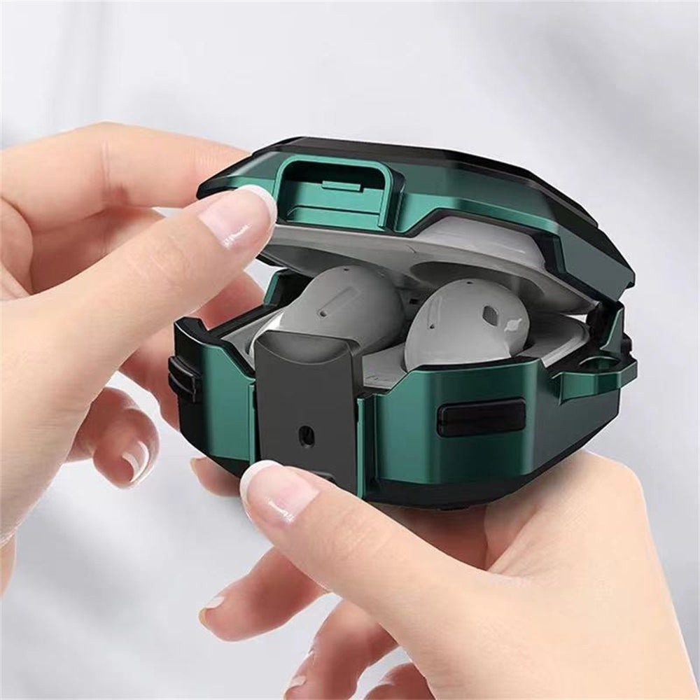 【con Bloqueo Seguro】Funda De Lujo Para Earpods Para Samsung Galaxy Buds Pro Con Llavero Para Galaxy Buds Live 2 Pro Capa Coque Cover