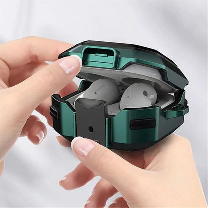 【con Bloqueo Seguro】Funda De Lujo Para Earpods Para Samsung Galaxy Buds Pro Con Llavero Para Galaxy Buds Live 2 Pro Capa Coque Cover
