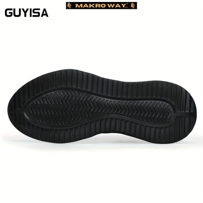 Zapatos de Seguridad para Hombres con Punta de Acero Transpirable - Estilo Industrial Elegante