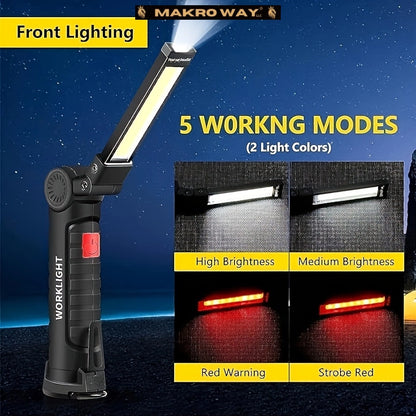 Rechargeable LED Work Lights - Magnetic Base, 360° Rotation, Waterproof - Perfect for Men's Gifts