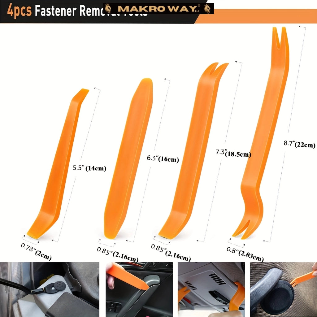 Universal Car Retention Clip Set - 105pc Kit with Bumper Fasteners and Fender Parts - Fits Most Models