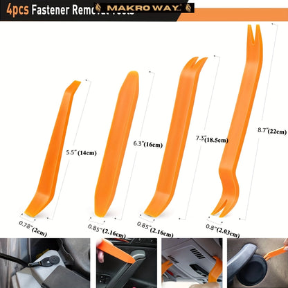 Universal Car Retention Clip Set - 105pc Kit with Bumper Fasteners and Fender Parts - Fits Most Models