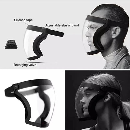 Ultimate Full Face Shield - Protect, Breathe & See Clearly - Adjustable & Durable