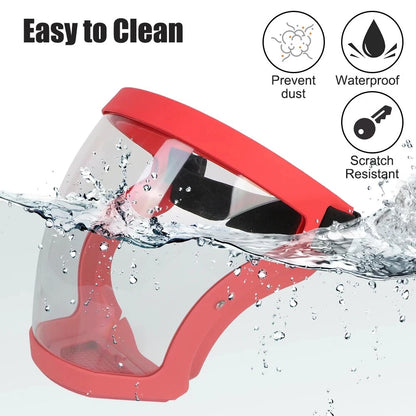 Ultimate Full Face Shield - Protect, Breathe & See Clearly - Adjustable & Durable