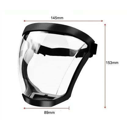 Ultimate Full Face Shield - Protect, Breathe & See Clearly - Adjustable & Durable