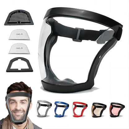 Ultimate Full Face Shield - Protect, Breathe & See Clearly - Adjustable & Durable